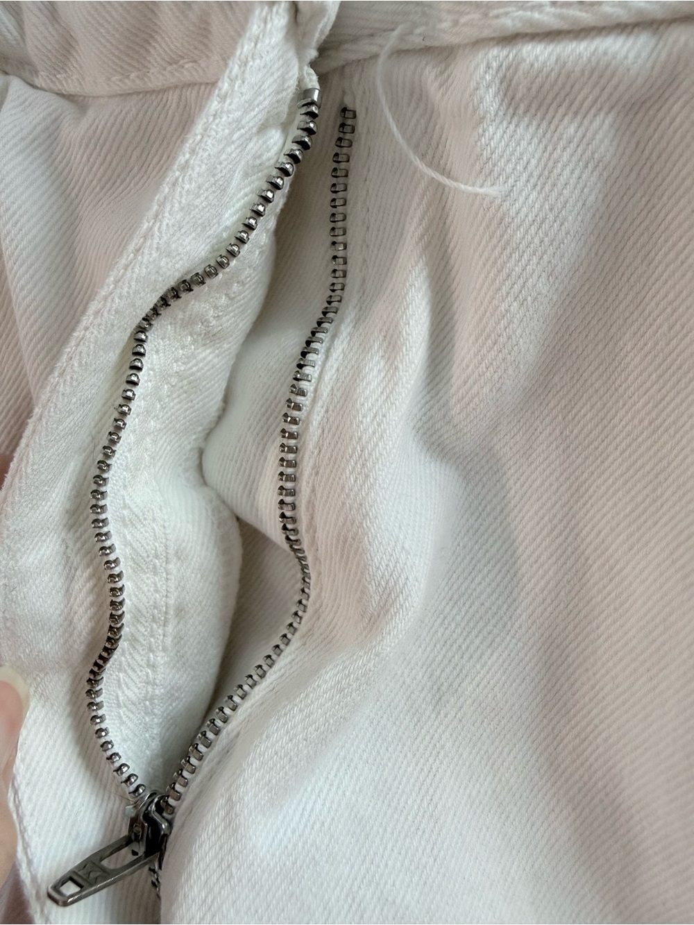 Zara - Women’s White Denim Jumpsuit - Picture 8 of 10